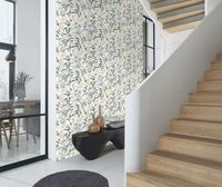 Обои RASCH Garden 869125 Винил на флизелине (0,53*10,05) Бежевый/Синий/Серый, Цветы — фото 3, Обои для стен