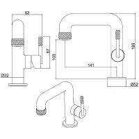 Смеситель для раковины Allen Brau Reality 5.32001-00 Хром — фото 2, Смесители