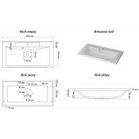 Товар: Тумба с раковиной Brevita Balaton 90 УТ000014505 подвесная Белая матовая - фото 8 Тумба с раковиной Brevita Balaton 90 УТ000014505 подвесная Белая матовая — фото 8, Мебель для ванной