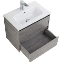 Тумба под раковину BelBagno Kraft 39 60 KRAFT 39-600/390-2C-SO-CG подвесная Cemento Grigio — фото 6, Мебель для ванной