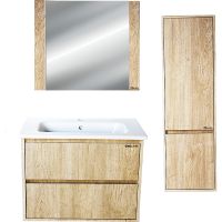 Зеркало Bellezza Лоренцо 80 4619113020476 Дуб светлый — фото 2, Мебель для ванной