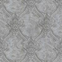 Обои Decori-Decori Bukhara 82708 Винил на флизелине (1,06*10,05) Серый, Дамаск — фото 1, Обои для стен