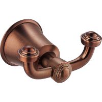 Двойной крючок Swedbe Terracotta Art 2543 Терракота — фото 1, Крючки для полотенец