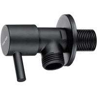 Запорный вентиль Allen Brau Priority 5.31026-31 угловой Черный матовый — фото 1, Комплектующие для душевого оборудования