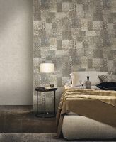 Обои Emiliana Parati Tesori dOriente 97202 Винил на флизелине (1,06*10,05) Коричневый/Серый, Пэчворк/Орнамент — фото 4, Обои для стен