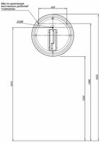 Зеркало Allen Brau Infinity 60 1.21022.BL с подсветкой Черное с сенсорным выключателем — фото 11, Зеркала в ванную комнату