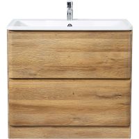 Тумба под раковину BelBagno 80 ALBANO-800-2C-PIA-RR Rovere Rustico — фото 1, Тумбы под раковину