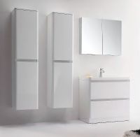 Шкаф пенал BelBagno Energia-N 40 L ENERGIA-N-1700-2A-SC-BL-L подвесной Bianco Lucido — фото 4, Пеналы для ванной комнаты