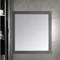 Зеркало ASB-Woodline Каталина 80 Grey 12080 с подсветкой Серое — фото 1, Зеркала в ванную комнату