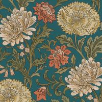 Обои RASCH Salisbury 553154 Флизелин (0,53*10,05) Разноцветный, Цветы — фото 1, Обои для стен