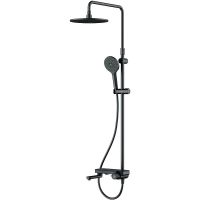 Душевая система AM.PM Like F0780722 Черная матовая — фото 1, Душевые стойки