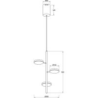 Подвесной светильник Maytoni Modern Fad MOD070PL-L18WK Белый матовый — фото 4, Подвесные светильники