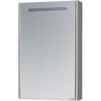 Зеркальный шкаф Aquaton Сильва 50 L 1A215502SIW6L с подсветкой Дуб фьорд — фото 1, Зеркальные шкафы в ванную