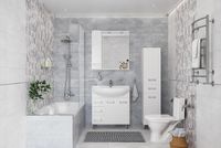 Товар: Зеркало со шкафом DIWO Дмитров 80 L СО-Дм04080-011Л с подсветкой Белое - фото 3 Зеркало со шкафом DIWO Дмитров 80 L СО-Дм04080-011Л с подсветкой Белое — фото 3, Мебель для ванной