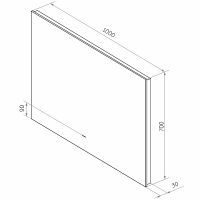 Зеркало Континент Trezhe 1000x700 ЗЛП400 с подсветкой с бесконтактным выключателем — фото 9, Зеркала в ванную комнату