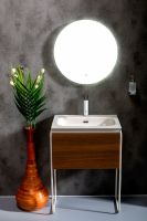 Тумба под раковину Boheme Armadi Art Vallessi 60 837-060-D подвесная Dark Oak — фото 3, Мебель для ванной