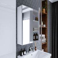 Зеркальный шкаф Бриклаер Хелена 60 Белый арт-4627125416439 — фото 3, Зеркальные шкафы в ванную