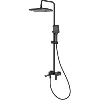 Душевая система Splenka S01.24.06 Черная матовая — фото 1, Душевые стойки