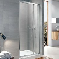 Душевая дверь Koller Pool Trend 90 TT90C профиль Хром стекло прозрачное — фото 1, Душевые двери в нишу