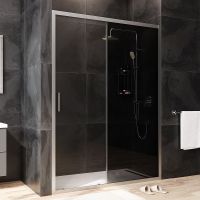 Товар: Душевая дверь AM.PM Gem 140 W90G-140-1-195MG профиль Хром матовый стекло тонированное-прозрачное - фото 6 Душевая дверь AM.PM Gem 140 W90G-140-1-195MG профиль Хром матовый стекло тонированное-прозрачное — фото 6, Душевые двери в нишу