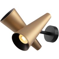 Настенный светильник Maytoni Modern Giro MOD095WL-02BS Латунь Черный — фото 2, Бра