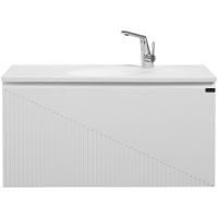 Тумба с раковиной Black&White Universe U918.900-2 90 9189002 подвесная Glossy White — фото 1, Мебель для ванной