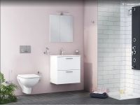 Комплект унитаза с инсталляцией Vitra S 20 9004B003-7207 с сиденьем Микролифт и клавишей смыва Хром глянец — фото 6, Комплекты унитаз + инсталляция