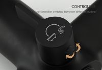 Смеситель для ванны Frap H67-6 F2267-6 универсальный Черный матовый — фото 5, Смеситель для ванны