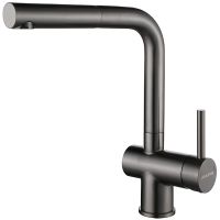 Смеситель для кухни Paulmark Dosse Вороненая сталь арт-Do214418-GM — фото 1, Смесители для кухни
