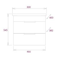 Тумба под раковину Onika Легран 50.13 подвесная Дуб галифакс арт-105031 — фото 7, Тумбы под раковину