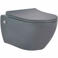 Унитаз биде beWash Bogen 88343680 подвесной Антрацит с сиденьем Микролифт — фото 1, Унитазы