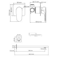 Товар: Душевая система WasserKRAFT Weida A3151.090.116 Хром - фото 7 Душевая система WasserKRAFT Weida A3151.090.116 Хром — фото 7, Встраиваемые душевые комплекты