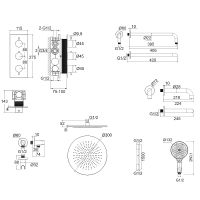 Товар: Душевая система Whitecross Y chrome YSET11TOPCR с термостатом Хром - фото 13 Душевая система Whitecross Y chrome YSET11TOPCR с термостатом Хром — фото 13, Душевое оборудование. Душевая программа