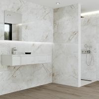 Керамическая плитка Grespania Marmorea Cuarzo Reno Silex 70MD871 настенная 31,5х100 см — фото 4, Керамическая плитка