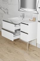 Тумба с раковиной SanVit Стрит box L/R kstreetbox090 в цвете Ral Белый глянец — фото 4, Тумбы с раковиной