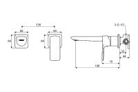 Товар: Смеситель для раковины Excellent Keria AREX.2014CR Хром - фото 5 Смеситель для раковины Excellent Keria AREX.2014CR Хром — фото 5, Смесители