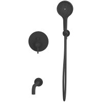 Смеситель для ванны Whitecross Y black YSET06TOPBL Черный матовый — фото 2, Смесители