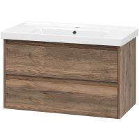 Тумба с раковиной Brevita Dallas 90 УТ000012647 подвесная Дуб Галифакс олово — фото 1, Мебель для ванной