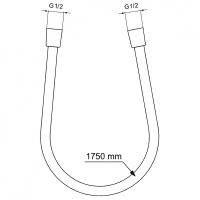 Душевой шланг Ideal Standard Ideal Flex BE175XG Silk Black — фото 3, Душевые шланги