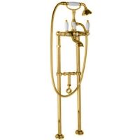 Смеситель для ванны Cezares First VDPS FIRST-VDPS-03/24-Bi Золото 24 карат — фото 1, Смесители напольные