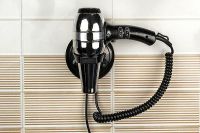 Фен настенный Nofer Hotel Line 02057.B Черный Металлик — фото 2, Аксессуары и оборудование для общественных мест