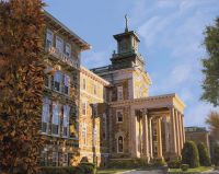 Фреска Ortograf Городской пейзаж живопись 11625 Фактура флок FLK Флизелин (3,4*2,7) Бежевый/Зеленый/Голубой, Архитектура/Пейзаж/Живопись — фото 2, Фрески