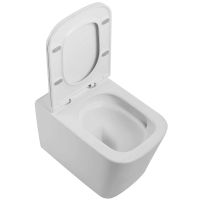 Унитаз SantiLine SL-5027 подвесной Белый с сиденьем Микролифт — фото 2, Подвесные унитазы