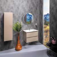 Шкаф пенал Boheme Armadi Art Capolda 35 849-120-LA подвесной Latte — фото 2, Мебель для ванной