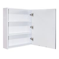 Зеркальный шкаф Mixline Байкал 60 539809 Белый Серый — фото 2, Мебель для ванной