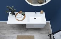 Товар: Тумба с раковиной Aquanet Токио 130 R 239218 подвесная Белая - фото 20 Тумба с раковиной Aquanet Токио 130 R 239218 подвесная Белая — фото 20, Тумбы с раковиной