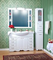 Тумба под раковину Бриклаер Анна 120 Белая глянцевая арт-4627125411458 — фото 5, Тумбы под раковину