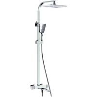 Душевая система Gappo G07 G2407-50 с термостатом Белая Хром — фото 1, Душевые стойки