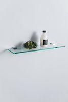 Стеклянная полка Allen Brau Infinity 6.21012-00 Хром — фото 3, Полки для ванной и душа