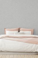 Обои Grandeco Avrora A44001 Винил на флизелине (1,06*10,05) Серый, Рогожка — фото 2, Обои для стен